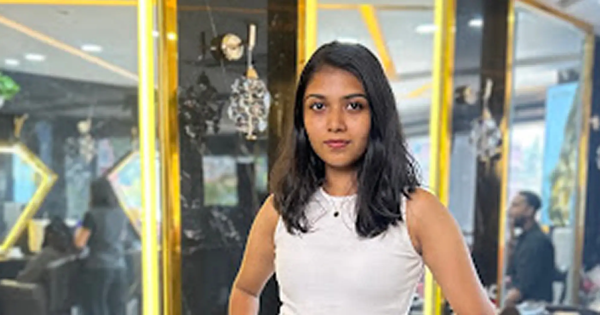 Client with freshly styled hair inside Franck Provost, a best salon in Thrissur choice for Parisian hairdressing